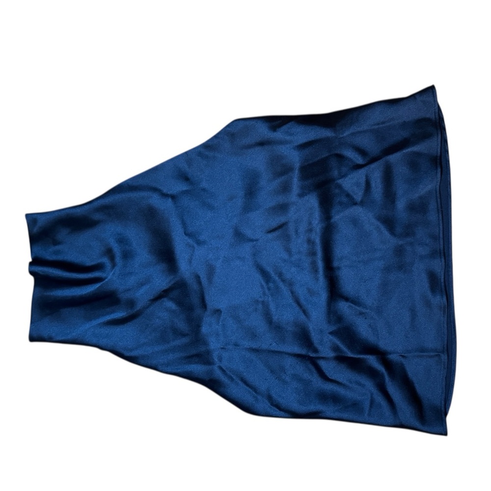 Zara Blue Satin Blouse